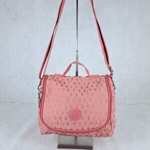 Bag Kipling KICHIROU FLEX Pink Gold - Used - Classic Everyday Style - FAST SHIP